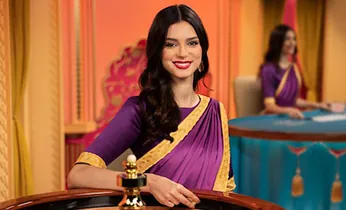 Bàn Baccarat trực tuyến với các lá bài và chip tại b66 Thần Tài Hạ Giới, minh họa chiến lược thắng